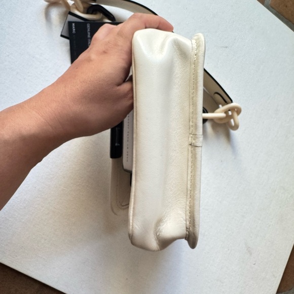 Marc Jacobs Rebel Grommet Shoulder Bag Chain Strap Cream Y2K Street Style - Picture 6 of 7